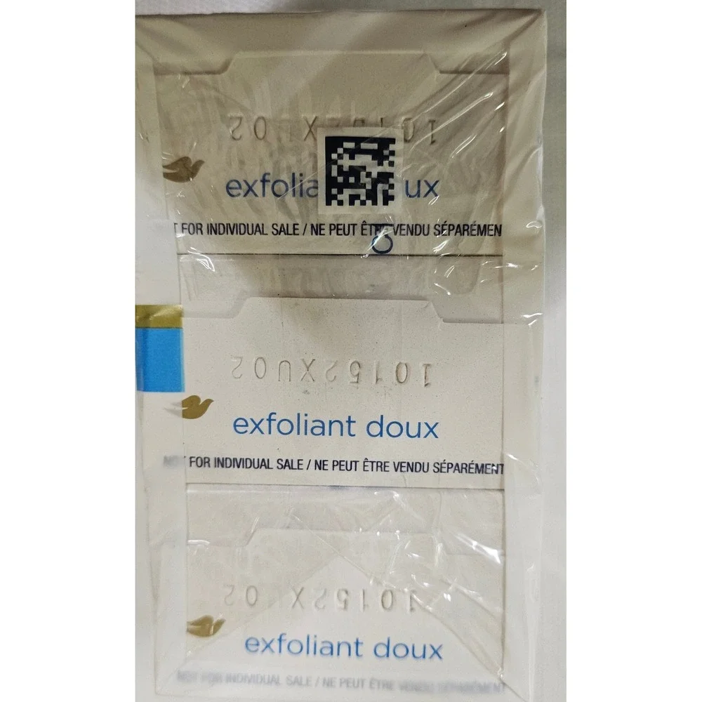 Dove Gentle Exfoliating Bar Soap Moisturizing‎ Cream 3 Bars Wt 9.52oz Lot of 4